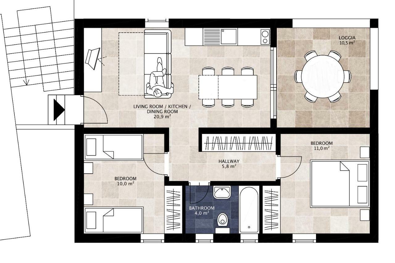Apartments Kala Mendula Sutivan Zewnętrze zdjęcie